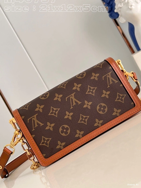 West-21*12*5CM East DAUPHINE LOUIS VUITTON 0804